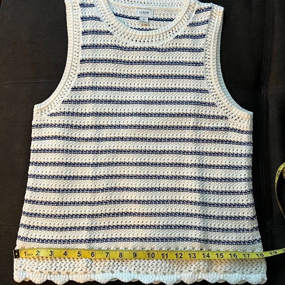J. Crew Navy and White Striped Tank Top - Picture 11 of 12